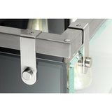 Progress Lighting Glayse 4-Light Brushed Nickel Modern/Contemporary Beveled Glass Square Medium Hanging Pendant Light