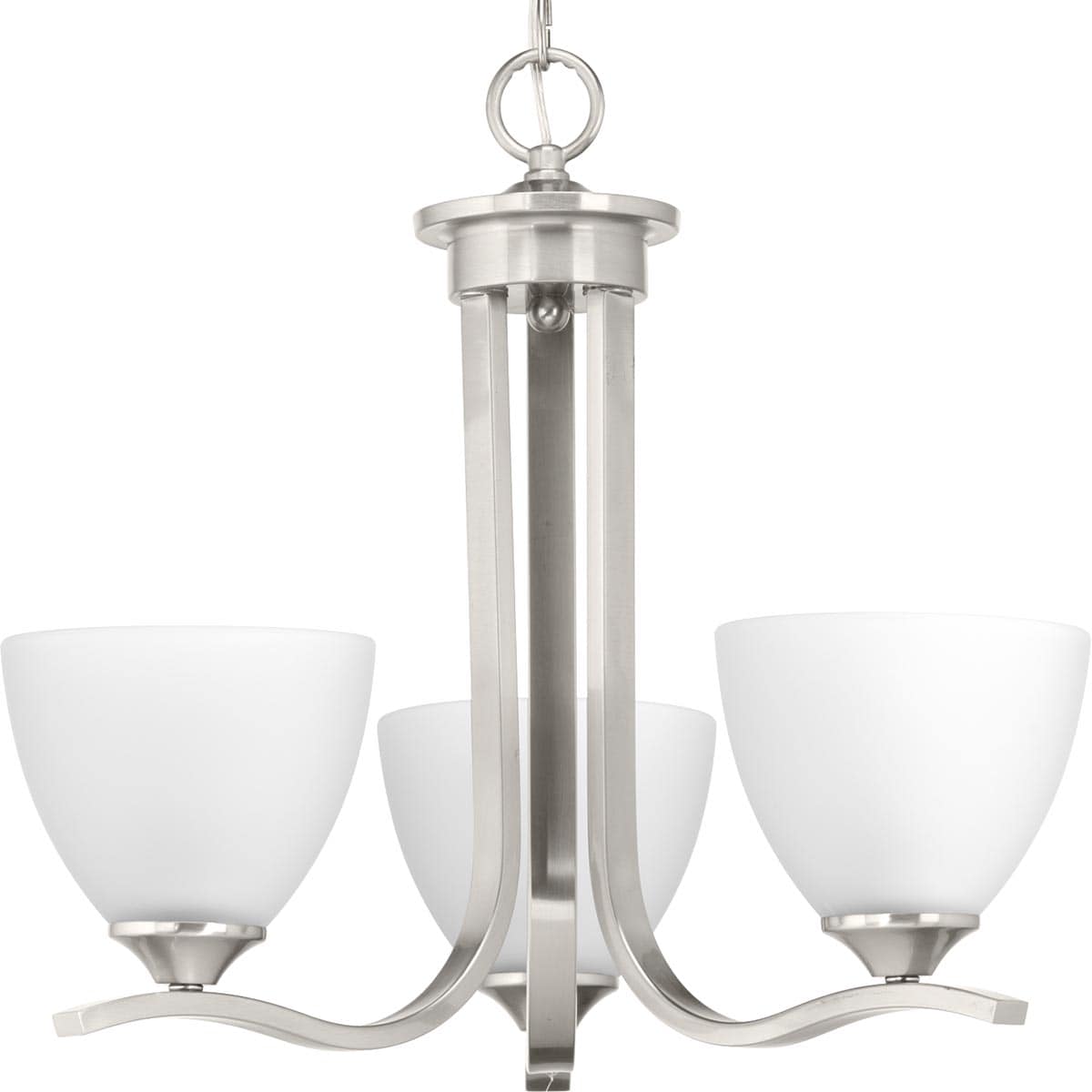 Progress Lighting Laird 3-Light Brushed Nickel Traditional Chandelier