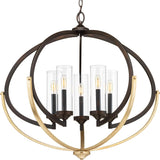 Progress Lighting Evoke 5-Light Antique Bronze Transitional Chandelier