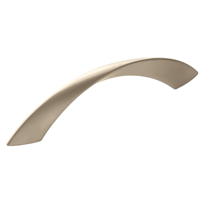 Amerock Essential'Z 5-1/16-in (128mm) Center to Center Satin Nickel Matte Arch Handle Drawer Pull