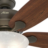 Hunter Regalia II 60-in New Bronze LED Indoor Ceiling Fan (5-Blade)