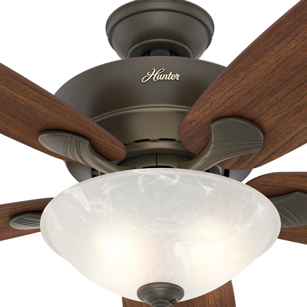 Hunter Regalia II 60-in New Bronze LED Indoor Ceiling Fan (5-Blade)