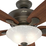Hunter Regalia II 60-in New Bronze LED Indoor Ceiling Fan (5-Blade)