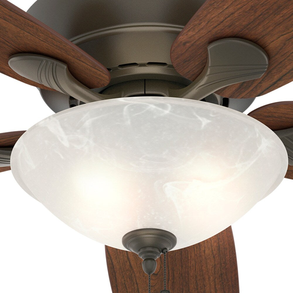 Hunter Regalia II 60-in New Bronze LED Indoor Ceiling Fan (5-Blade)