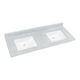 61-in Dune Solid Surface Bathroom Vanity Top - Super Arbor