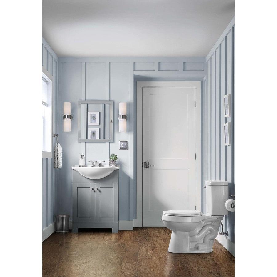 Style Selections Euro 18-in White Single Sink Bathroom Vanity with White Cultured Marble Top - Super Arbor