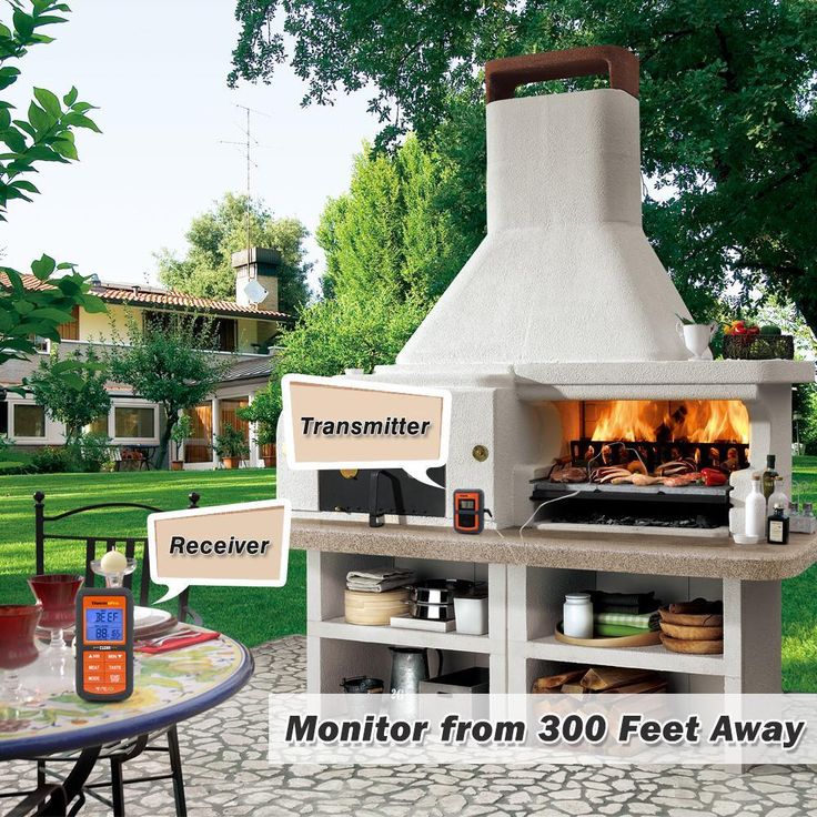 Digital Remote Wireless Cooking Thermometer with Timer