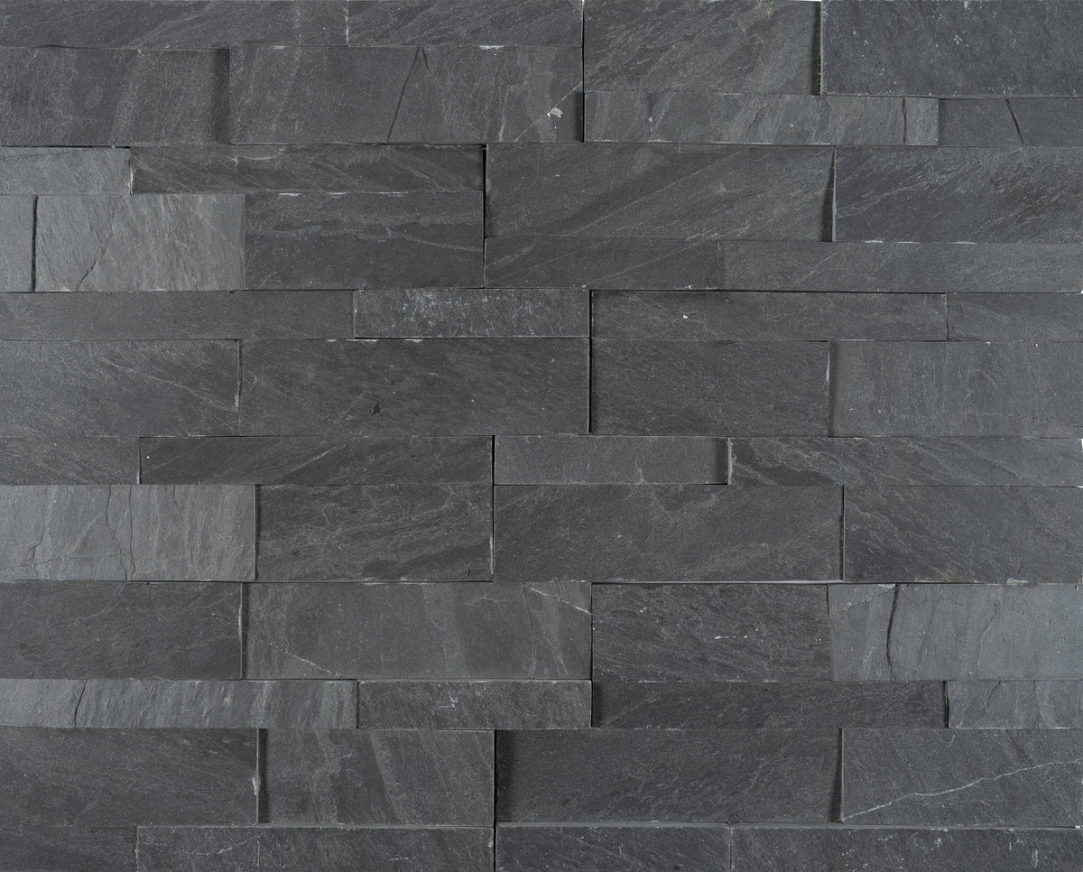 Satori Charcoal Ledgestone 6-in x 12-in Natural Stone Look Wall Tile (0.48-sq. ft/ Piece)