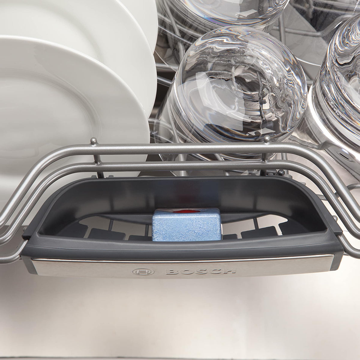 Bosch 100 Series PureDry 50-Decibel Front Control 24-in Built-In Dishwasher, Fingerprint-Resistant Stainless Steel, ENERGY STAR