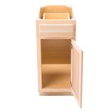 Project Source Oak Brook 15-in W x 35-in H x 23.75-in D Unfinished Oak Door and Drawer Base Cabinet