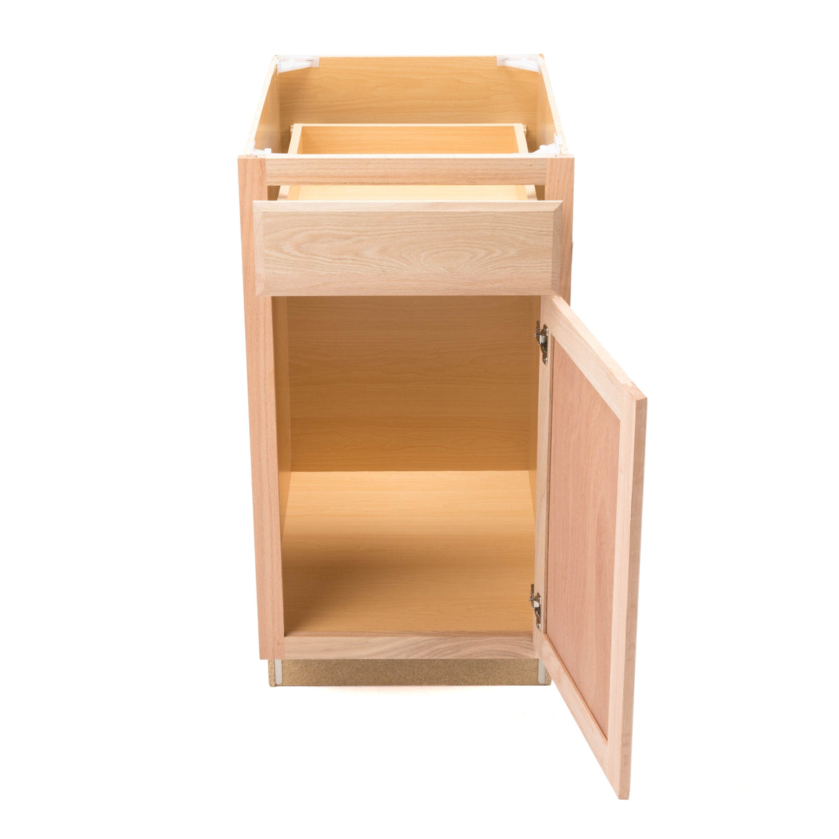 Project Source Oak Brook 18-in W x 35-in H x 23.75-in D Unfinished Door and Drawer Base Cabinet