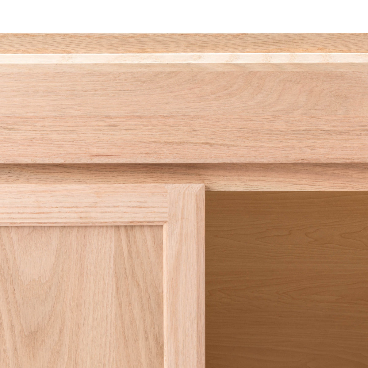 Project Source Oak Brook 36-in W x 35-in H x 23.75-in D Natural Unfinished Oak 1-Drawer Base Fully Assembled Cabinet (Flat Panel Square Style)