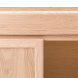 Project Source Oak Brook 36-in W x 35-in H x 23.75-in D Natural Unfinished Oak 1-Drawer Base Fully Assembled Cabinet (Flat Panel Square Style)
