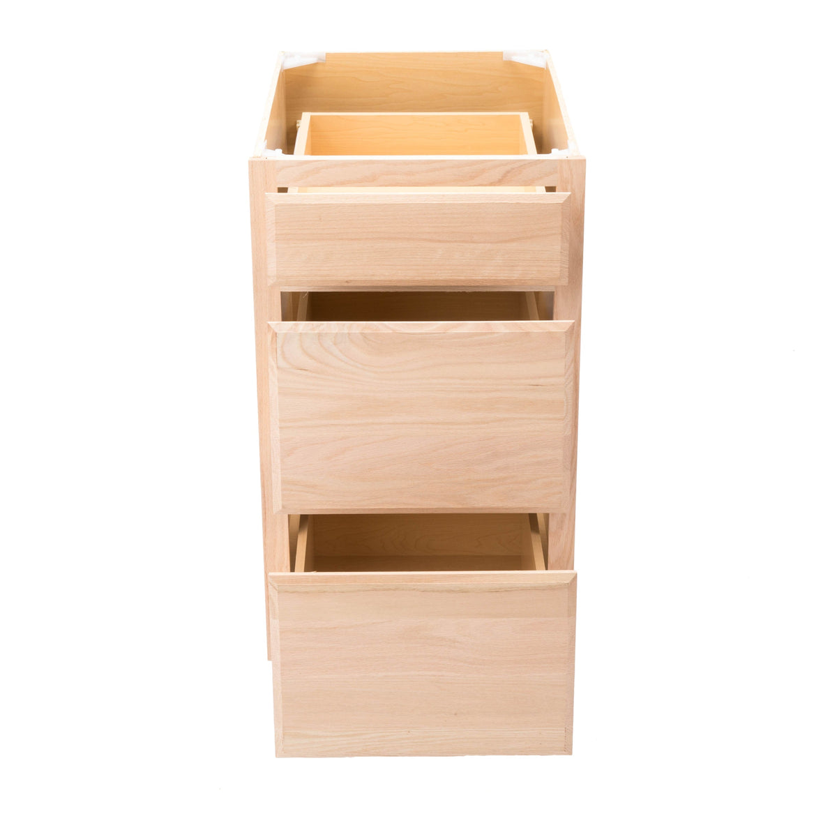 Project Source Oak Brook 18-in W x 35-in H x 23.75-in D Unfinished 3-Drawer Base Cabinet