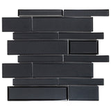 Elida Ceramica Night Reflections 12-in x 12-in Glossy Glass Linear Mosaic Wall Tile (0.95-sq ft)