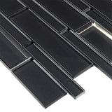 Elida Ceramica Night Reflections 12-in x 12-in Glossy Glass Linear Mosaic Wall Tile (0.95-sq ft)