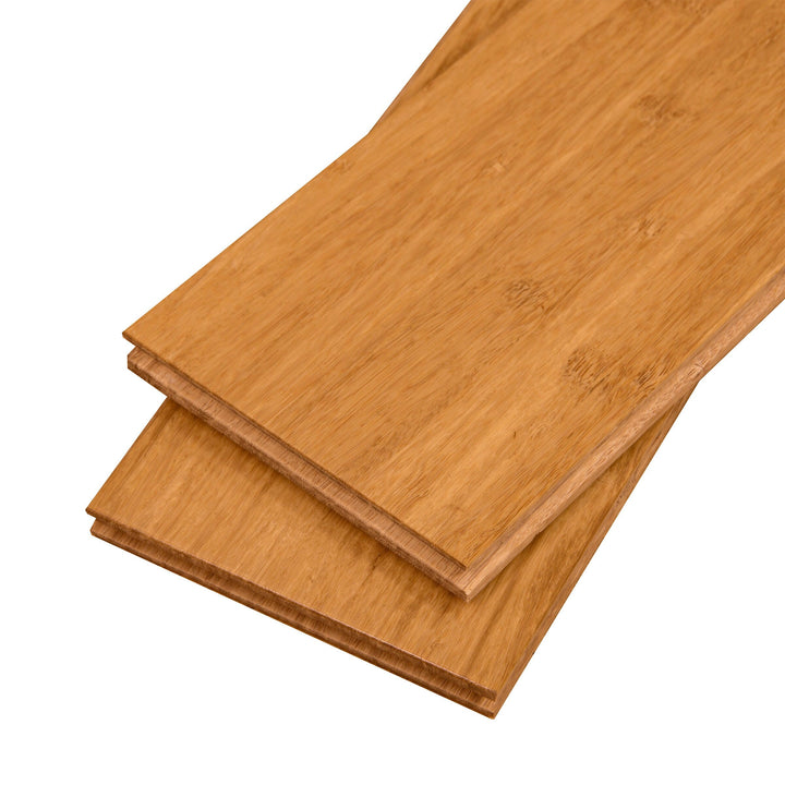 Cali Bamboo Fossilized Prefinished Mocha Bamboo 9/16-in T x 5-in W Smooth/Traditional Solid Hardwood Flooring Sample