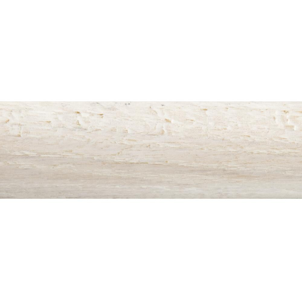 Flexco Alabaster 0.75-in T x 0.75-in W x 78-in L Solid Wood Quarter Round