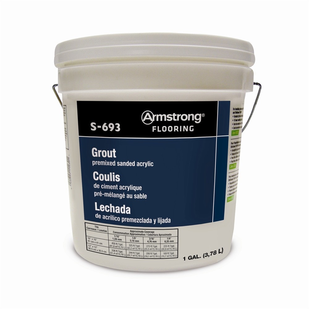 Armstrong Flooring FlexStrong 1-Gallon Shale Acrylic Premix Grout
