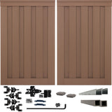 Trex Fencing Seclusions 6-ft H x 8-ft W Saddle Composite Fence Gate