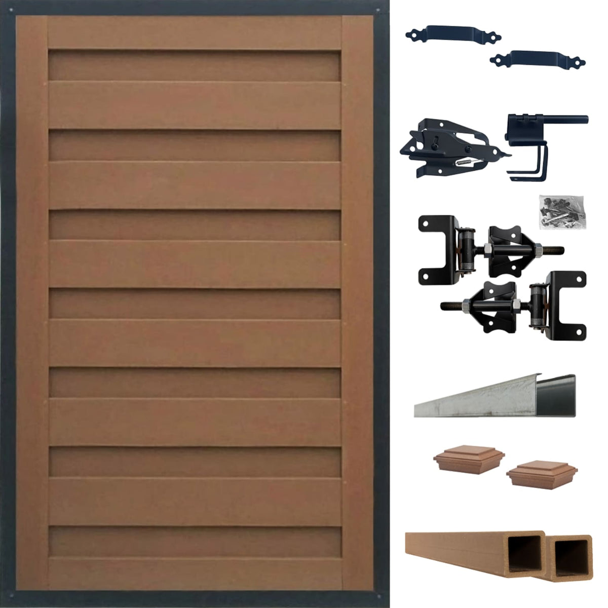 Trex Fencing Horizons 6-ft H x 4-ft W Saddle Residential Composite Fence Gate with Hardware