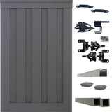 Trex Fencing Seclusions 6-ft H x 4-ft W Winchester Grey Residential Composite Fence Gate with Hardware