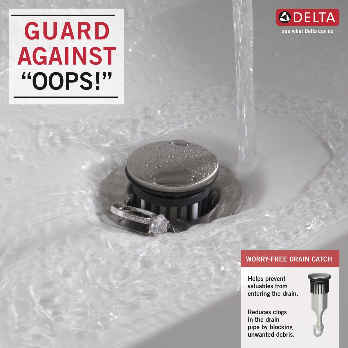 Delta Alux SpotShield Brushed Nickel 2-Handle 4-in Centerset WaterSense Bathroom Sink Faucet with Drain