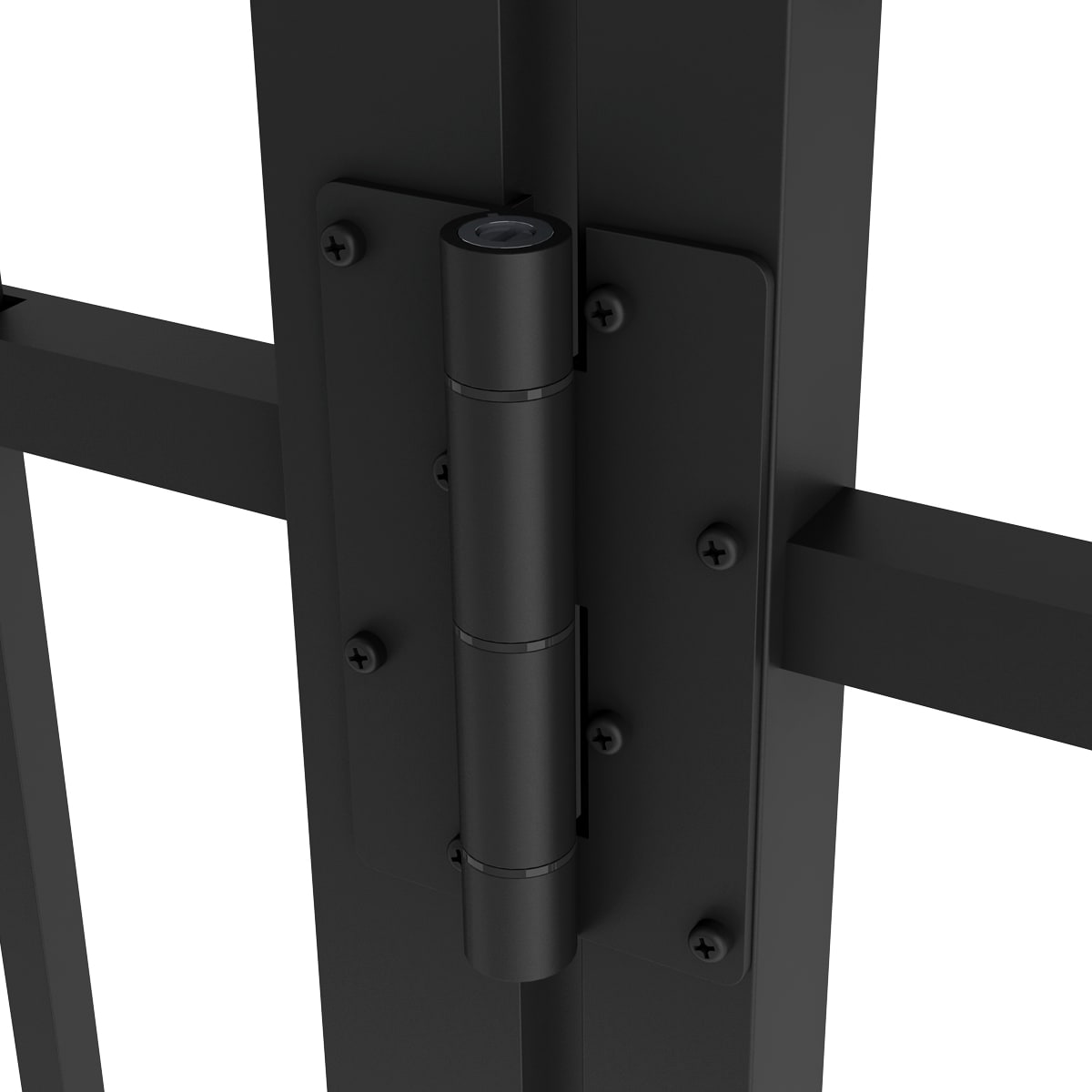 Ironcraft Orleans Black Powder-coated Aluminum Pressed-point Yard Fence Gate
