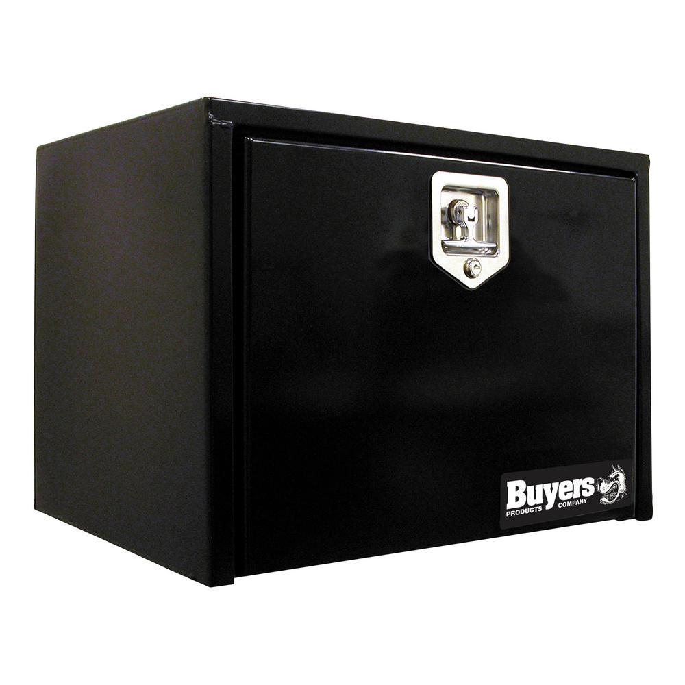 14 in. x 12 in. x 18 in. Gloss Black Steel Underbody Truck Tool Box - Super Arbor