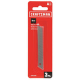 CRAFTSMAN Carbon Steel 9mm Snap-Off Replacement Blades, 3-Pack