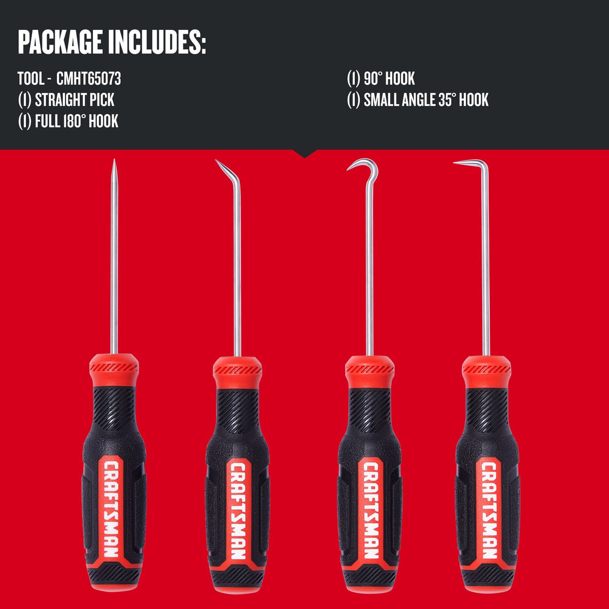 CRAFTSMAN 4-Piece Precision Hook Screwdriver Set, 4-in Bars (CMHT65073)