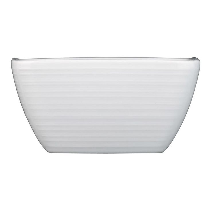 Sant' Andrea 9 oz. Bright White Botticelli Low Square Bowl (Set of 36)