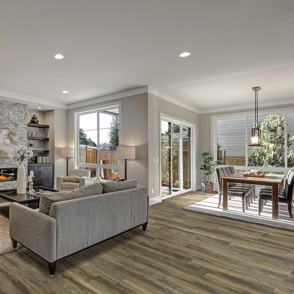 Mohawk Parkfield 7-3/4-in W x 4-1/2-mm T Waterproof Interlocking Luxury Vinyl Plank Flooring, 20-mil Wear Layer (18.22-sq ft/Carton)