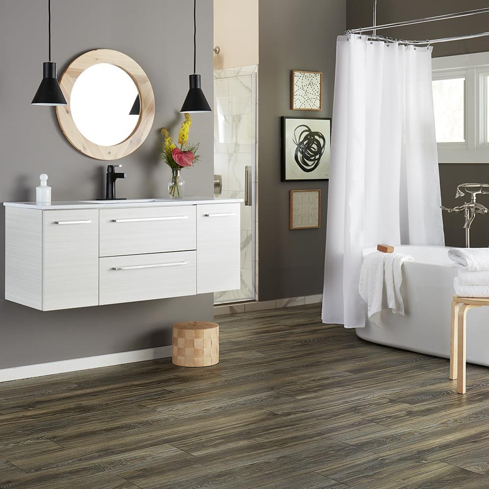 Mohawk Parkfield 7-3/4-in W x 4-1/2-mm T Waterproof Interlocking Luxury Vinyl Plank Flooring, 20-mil Wear Layer (18.22-sq ft/Carton)