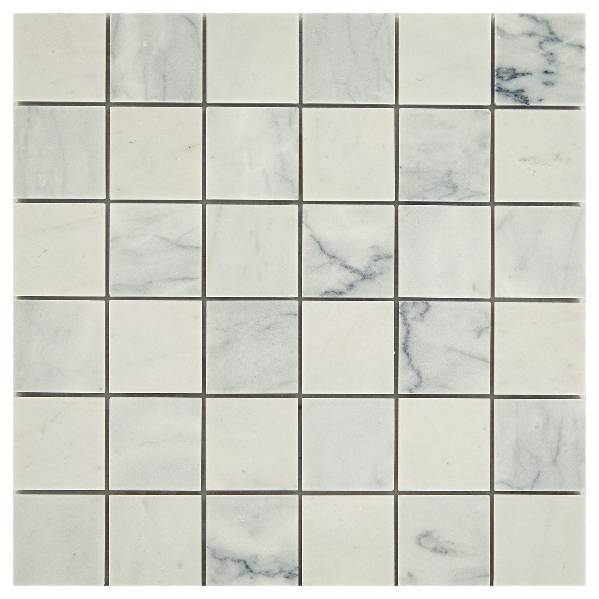 Daltile Genuine Stone Refined White 11-in x 11-in Honed Natural stone Marble Marble look Mosaic Floor and Wall Tile product image