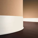 Flexco 6-in Arctic White Vinyl Floor Base, 120-ft Coil