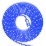 GE StayBright 240-Light 19.6-ft Blue Integrated LED Christmas Tape Lights