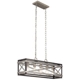 Kichler Stetton 5-Light Distressed Gray Farmhouse Chandelier