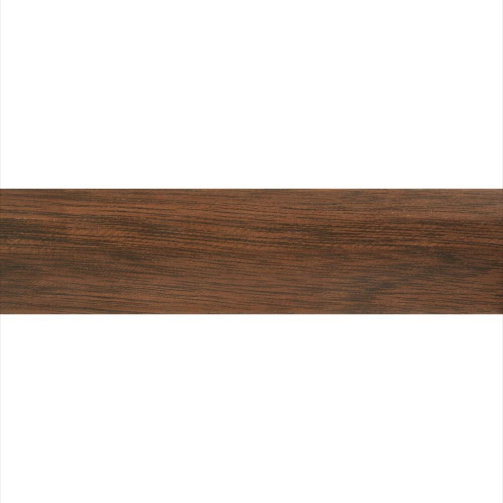 Flexco Dark Amber/Chestnut 0.375-in T x 1.5-in W x 78-in L Solid Wood Reducer