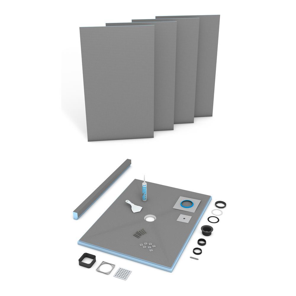Fundo Primo 36 in. x 36 in. Shower Kit - Super Arbor