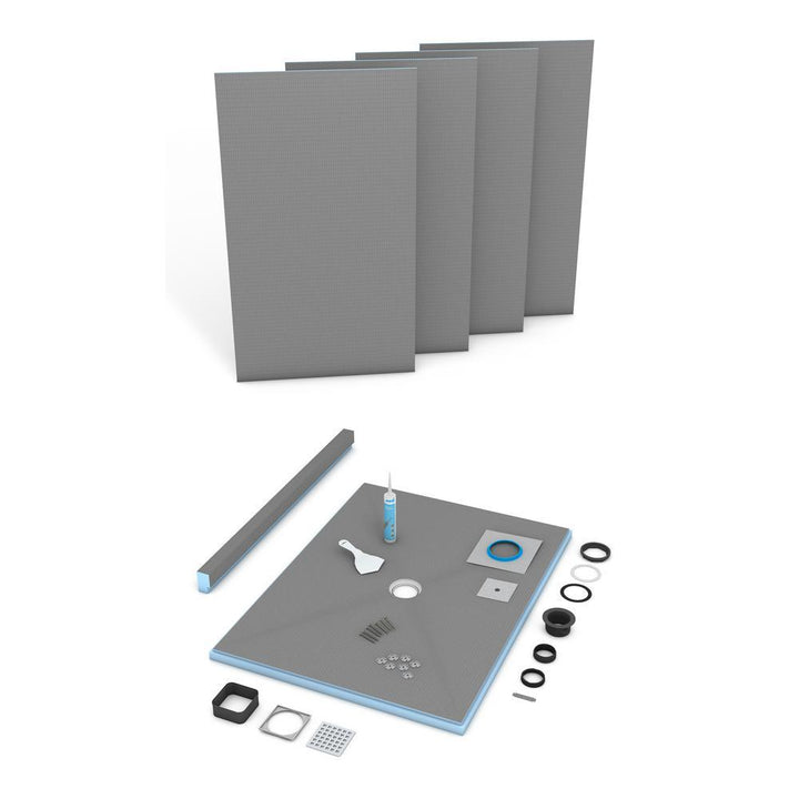 Fundo Primo 36 in. x 36 in. Shower Kit - Super Arbor