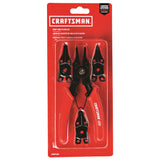 CRAFTSMAN Snap Ring Plier Set, 6.5-in with 4 Interchangeable Heads
