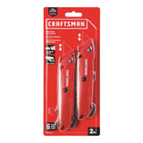 CRAFTSMAN 3/4-in 6-Blade Retractable Utility Knife, 2-Pack, On-Tool Blade Storage