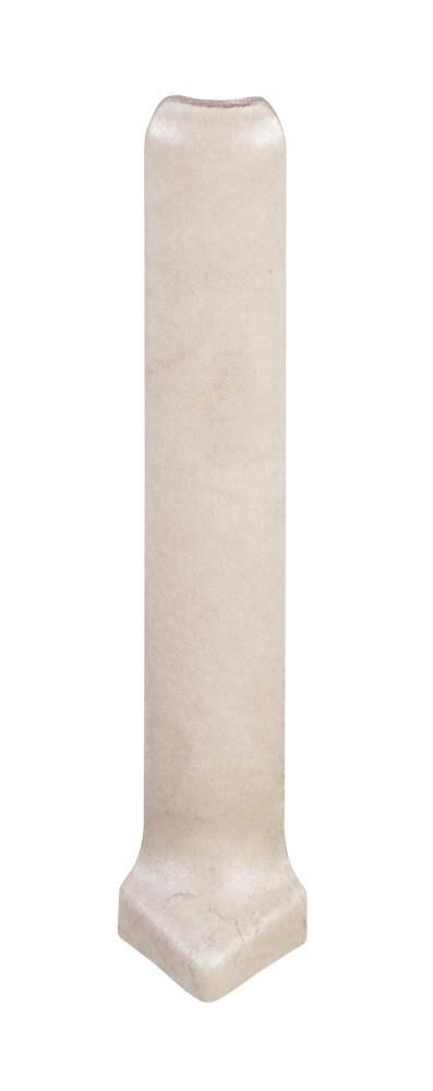 Emser Citadel Ivory Porcelain Cove Corner Tile (1-in x 6-in)