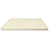 Linear 30 in. x 60 in. Single Threshold Shower Base with a Right Drain in Grey - Super Arbor