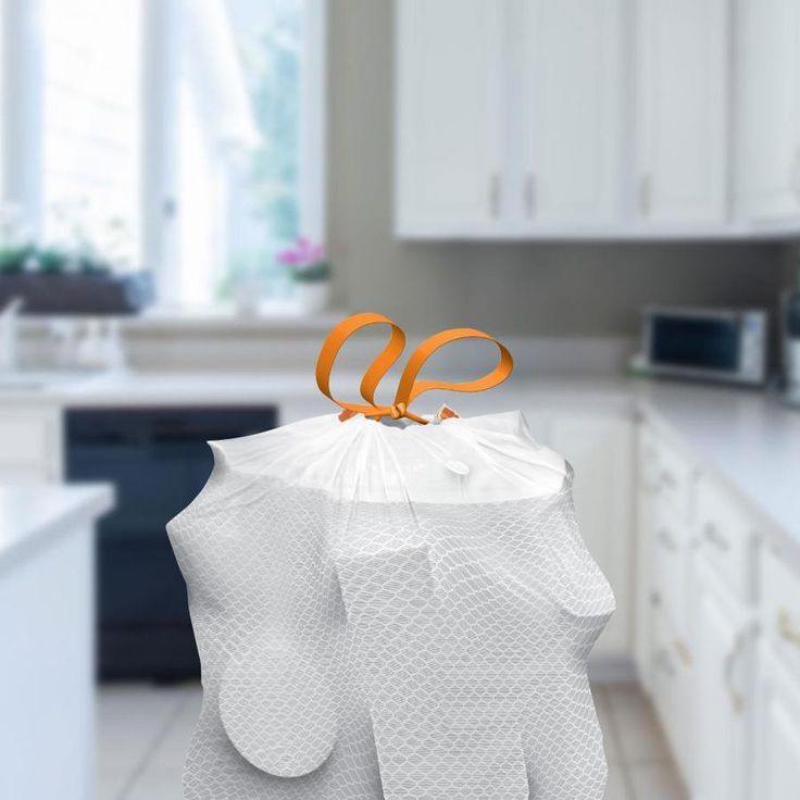 MOXIE 50-Pack 13-Gallon White Plastic Kitchen Trash Bag