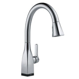 Mateo Single-Handle Pull-Down Sprayer Kitchen Faucet with ShieldSpray Technology in Arctic Stainless - Super Arbor