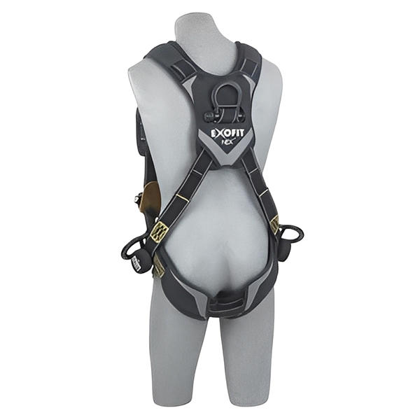 ExoFit NEX Arc Flash Harness w/PVC Coated Aluminum D-Rings, Back&Side - All Sizes image 3