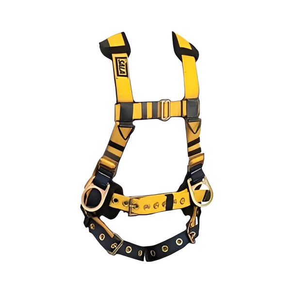 Delta Iron Worker's Harness with Tongue Buckle Leg Straps, Back&Side D-Rings - All Sizes image 2
