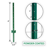GARDEN CRAFT Powder-coated Steel U-post For Garden Fence